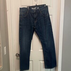 Wrangler retro slim boot 35x32 Men's Dark Blue Relaxed Jeans